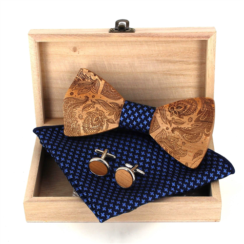 Conjunto de Laços de Madeira