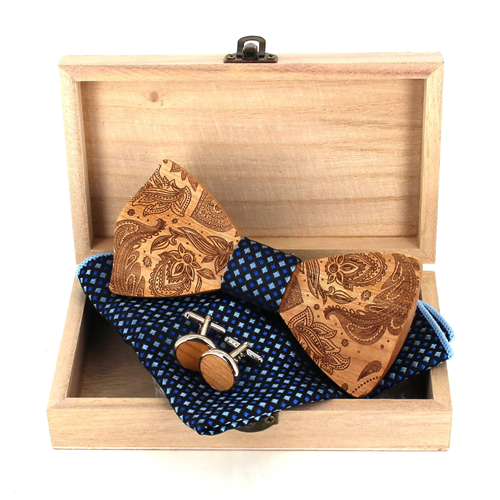 Conjunto de Laços de Madeira