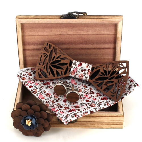 Conjunto de Laços de Madeira