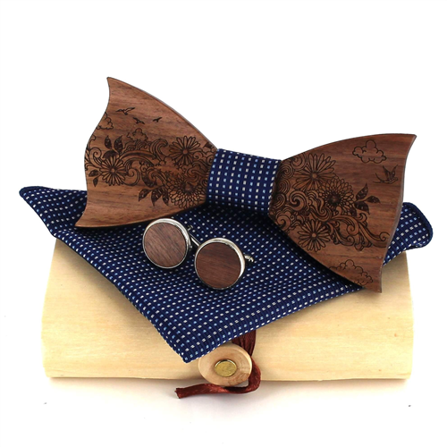 Conjunto de Laços de Madeira