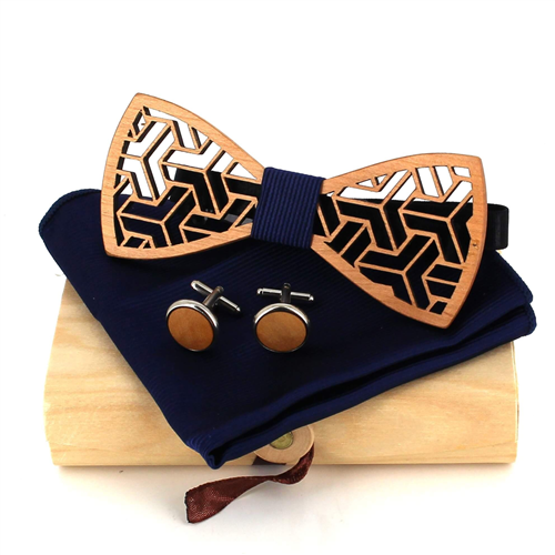 Conjunto de Laços de Madeira