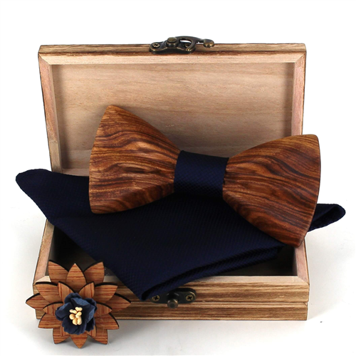 Conjunto de Laços de Madeira