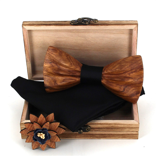 Conjunto de Laços de Madeira