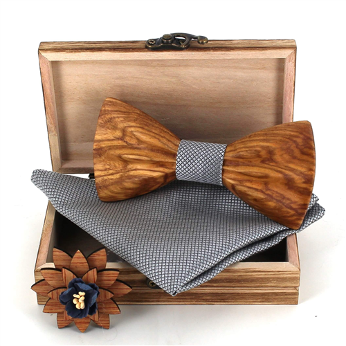 Conjunto de Laços de Madeira