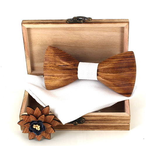 Conjunto de Laços de Madeira