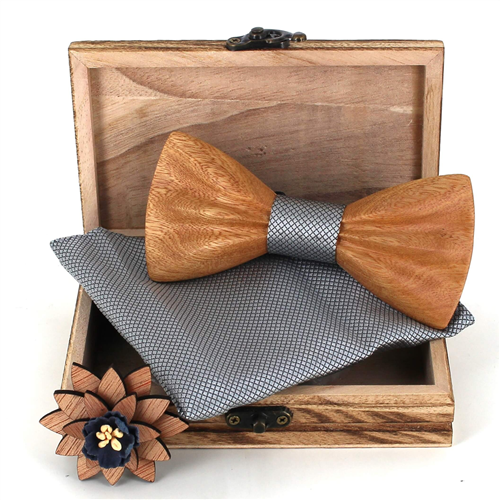 Conjunto de Laços de Madeira