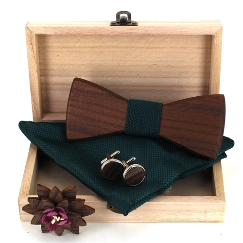 Conjunto de Laços de Madeira