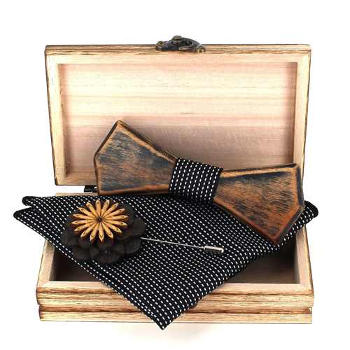 Conjunto de Laços de Madeira