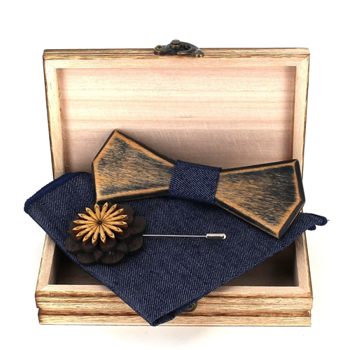 Conjunto de Laços de Madeira