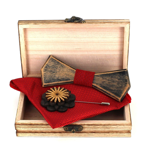 Conjunto de Laços de Madeira