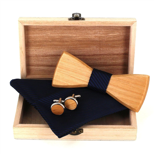 Conjunto de Laços de Madeira