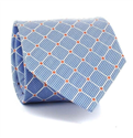 Gravata Xadrez Azul Celeste