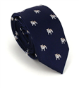 Gravata Estreita Bulldog Azul