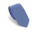 Gravata Estreita Lisa Azul Escuro