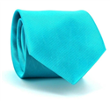 Gravata Lisa Azul Turquesa MicroTwill