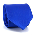 Gravata Lisa Azul Twill Horizontal