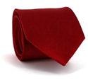 Gravata Lisa Vermelha Twill Horizontal