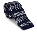 Gravata Ponto Azul Estampado Invernal