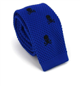 Gravata Ponto Caveiras Azul