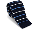 Gravata Ponto Riscas Azul Escuro