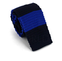 Gravata Ponto Riscas Azul e Azul Escuro