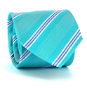Gravata Riscas Azul Turquesa