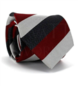 Gravata Riscas Tricolor Borgonha