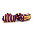 Botões de punho Barril Amarelo, Roxo e Fúcsia