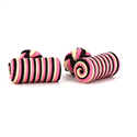 Botões de punho Barril Preto, Madrepérola e Rosa