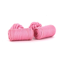Botões de Punho Barril Rosa Claro