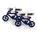 Botões de punho Bicicletas Azuis