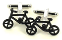 Botões de punho Bicicletas Pretas