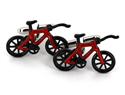 Botões de Punho Bicicletas Vermelhas