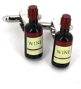Botões de Punho Garrafas de Vinho