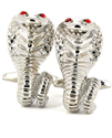 Botões de punho Cobras