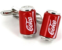 Botões de punho Coke