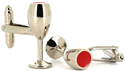Botões de Punho Taças de Vinho II