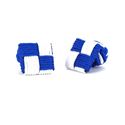 Botões de Punho Quadrados Azul e Branco