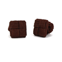 Botões de Punho Quadrados Chocolate