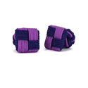Botões de Punho Quadrados Magenta e Roxo