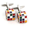 Botões de punho Cubos de Rubik