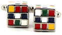 Botões de punho Cubos de Rubik II