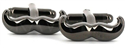 Botões de Punho Divertidos Bigodes Pretos