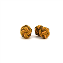 Botões de Punho Dupla Bola Amarelo, Bronze e Ocre
