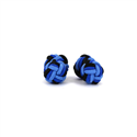 Botões de Punho Dupla Bola Celeste, Azul e Preto