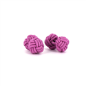 Botões de Punho Dupla Bola Magenta