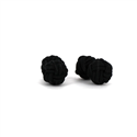 Botões de Punho Dupla Bola Preto
