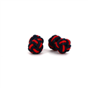 Botões de Punho Dupla Bola Preto e Vermelho