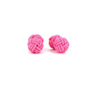 Botões de Punho Dupla Bola Rosa