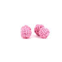 Botões de punho Dupla Bola Rosa Claro